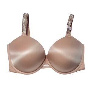 Victoria's Secret Very Sexy Shine Strap Smooth Push-Up Bra Praline Size 36DDD